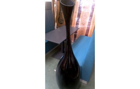 VASE GROSSES MODELL SCHWARZ PVC