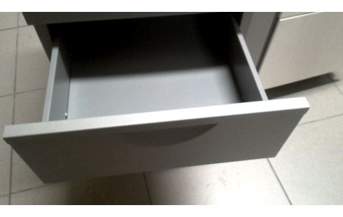 CAISSON DE BUREAU GRIS METAL 3 TIROIRS, , MOBILE