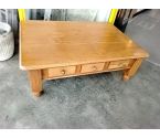 TABLE BASSE PIN MASSIF MIEL