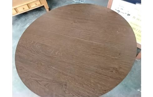 TABLE RONDE STYLE BOIS 1 ALLONGE