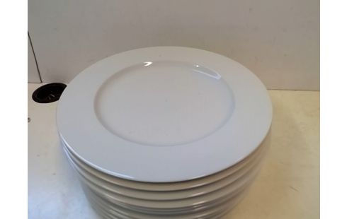 LOT DE 12 ASSIETTES PORCELAINE