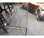 TABLE BASSE FER PLATEAU VERRE