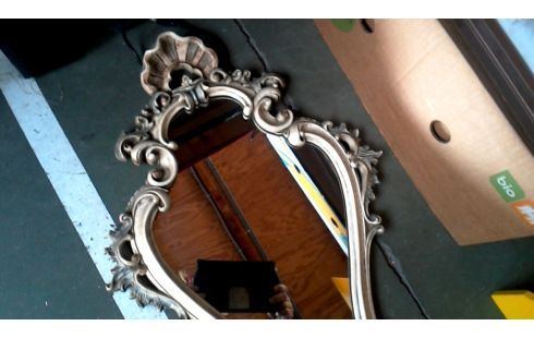 MIROIR STYLE LOUIS XV ECRU