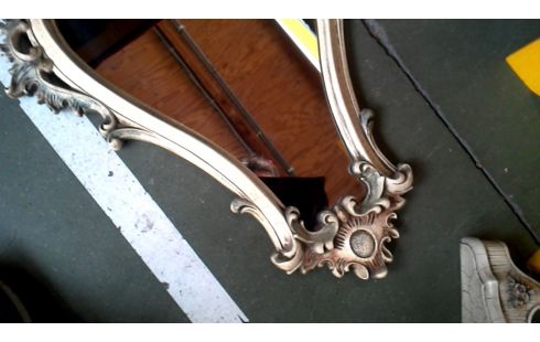 MIROIR STYLE LOUIS XV ECRU