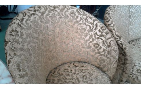 SALON 3+1+1 ANTIEK GOUDKLEURIG BLOEMEN