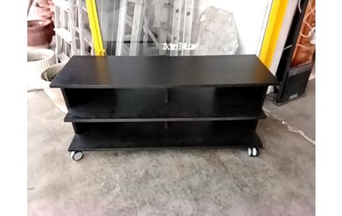 MEUBLE TV MELAMINE NOIR