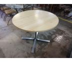 TABLE RONDE PIED CHROME