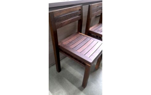 4 STOELEN WENGE STRAK PETERSEN'S