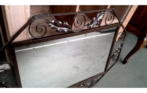 MIROIR ART DECO. FER FORGE