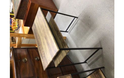 CONSOLE MODERNE OUVERTE EFFET BOIS