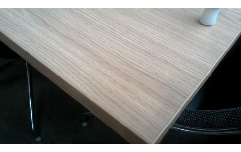 TABLE DE CUISINE, , BOIS LOOK GRIS METAL