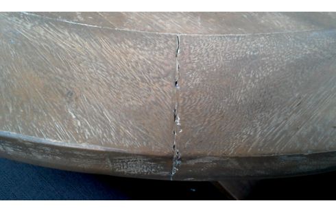 MESA DE COMEDOR REDONDO RÚSTICO