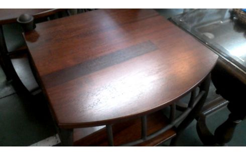 TABLE D'APPOINT FER, , BOIS L UNITE