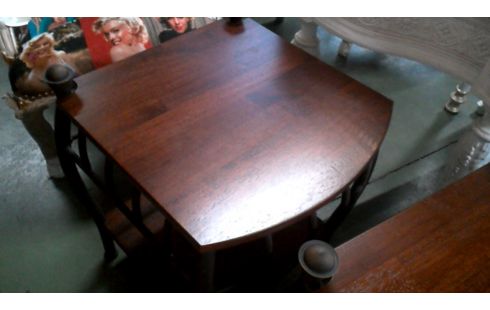 TABLE D'APPOINT FER, , BOIS L UNITE