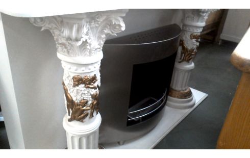 ACCESORIOS DE CHIMENEA BLANCA MET OR