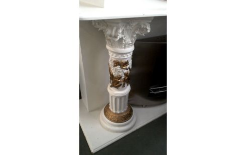 ACCESORIOS DE CHIMENEA BLANCA MET OR