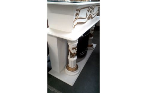 ACCESORIOS DE CHIMENEA BLANCA MET OR