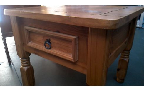 WOHNZIMMERTISCH 1 1 SCHUBLADE KIEFER