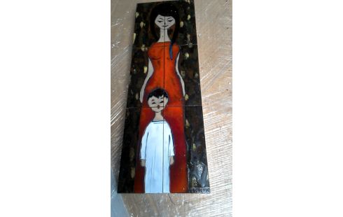 OBJET DECO VINTAGE FEMME MET ENFANT