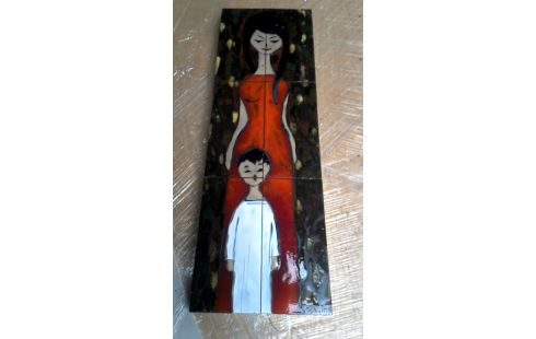 OBJET DECO VINTAGE FEMME MET ENFANT