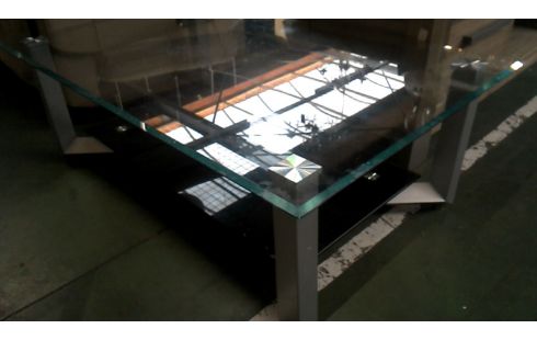 WOHNZIMMERTISCH 1 GRAU EISEN FACETTIERT EIS