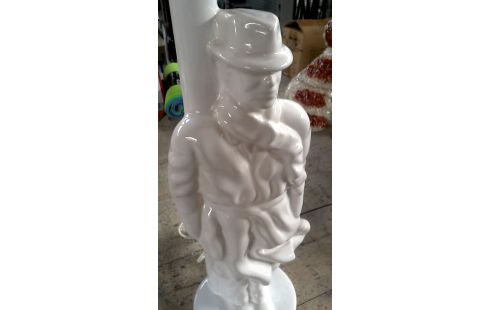 LAMPADAIRE HOMME BLANCHE PORCELAINE, , OPALINE