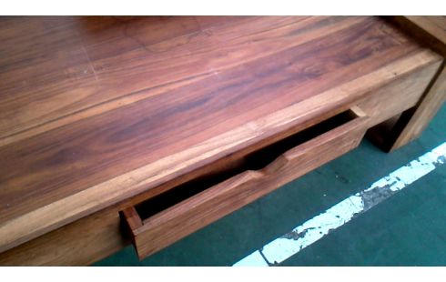WOHNZIMMERTISCH 1 TEAKHOLZ 1 SCHUBLADE