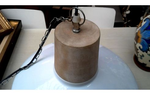 SUSPENSION ROND BLANCHE METAL