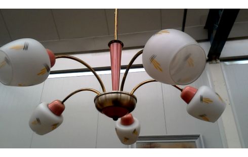 SUSPENSION BRANCHE ANNEES 30 ROSE LAITON, , OPALINE