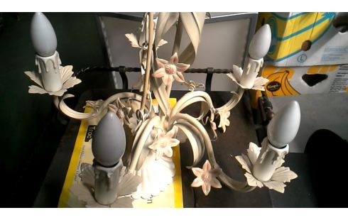 SUSPENSION ECRU BRANCHE FLEUR