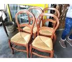 4 CHAISES PAILLEES STYLE LP