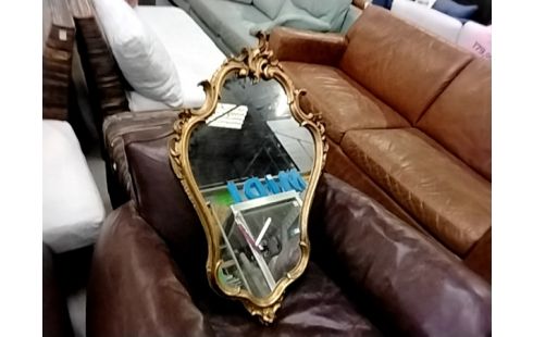 MIROIR DORE STYLE ROCAILLE