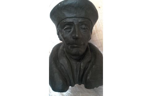 BUSTE PLATRE BRONZE COULEUR DEDICACE