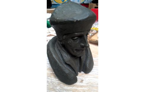 BUSTE PLATRE BRONZE COULEUR DEDICACE