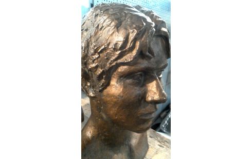 BUSTE FEMME PLATRE BRONZE COULEUR