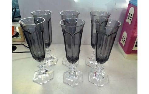 LOT DE 6 FLUTES PLASTIQUES Mario Luca Giusti