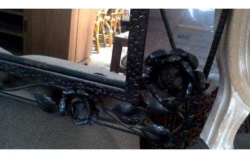 MIROIR ART DECO. FER FORGE