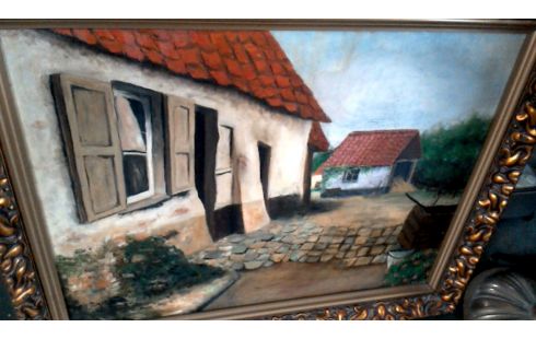 SCHILDERIJEN HOEVE GESIGNEERD WOUTERS