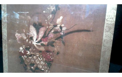 MARCO NEGRO MET OR DORADO FLOR, , BANDEJA DE PORCELANA