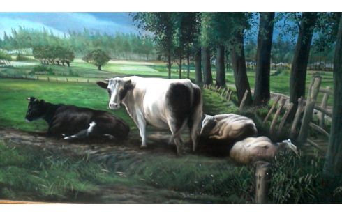 GEMÃLDE GEWIDMET VERGOLDET