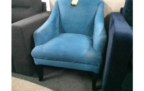 FAUTEUIL TISSU BLEU (QLQS TACHES)