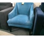 FAUTEUIL TISSU BLEU (QLQS TACHES)