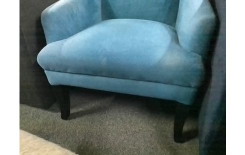 FAUTEUIL TISSU BLEU (QLQS TACHES)
