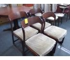LOT DE 4 CHAISES BAUMANN STYLE TRAINEAU