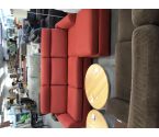 SALON MERIDIENNE MICROFIBRE ROUGE