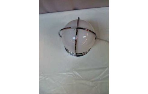 TISCHLAMPE GLASKUGEL METALL GESTELL