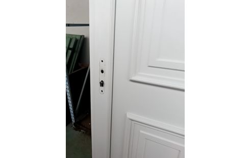 PORTE PVC BLANC SANS CLÉ