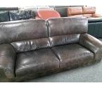CANAPE 3P CUIR MARRON