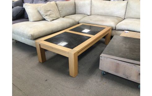 TABLE BASSE CHENE GRANIT