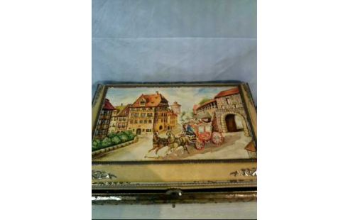 BLECHDOSE VINTAGE <DBF> KUTSCHE IN STADT